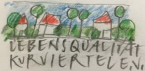 Logo LEBENSQUALITÄT KURVIERTEL e. V.